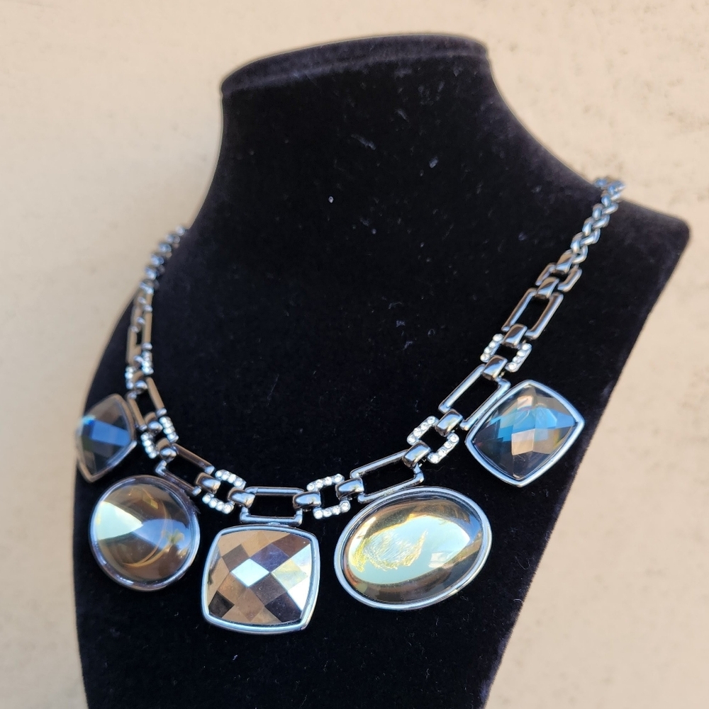 Alfani Chunky Geometric Statement Necklace - Picture 3 of 7